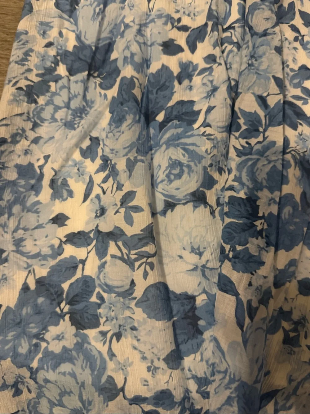 Abercrombie & Fitch Blue & White Floral Smocked Maxi Dress XXS
